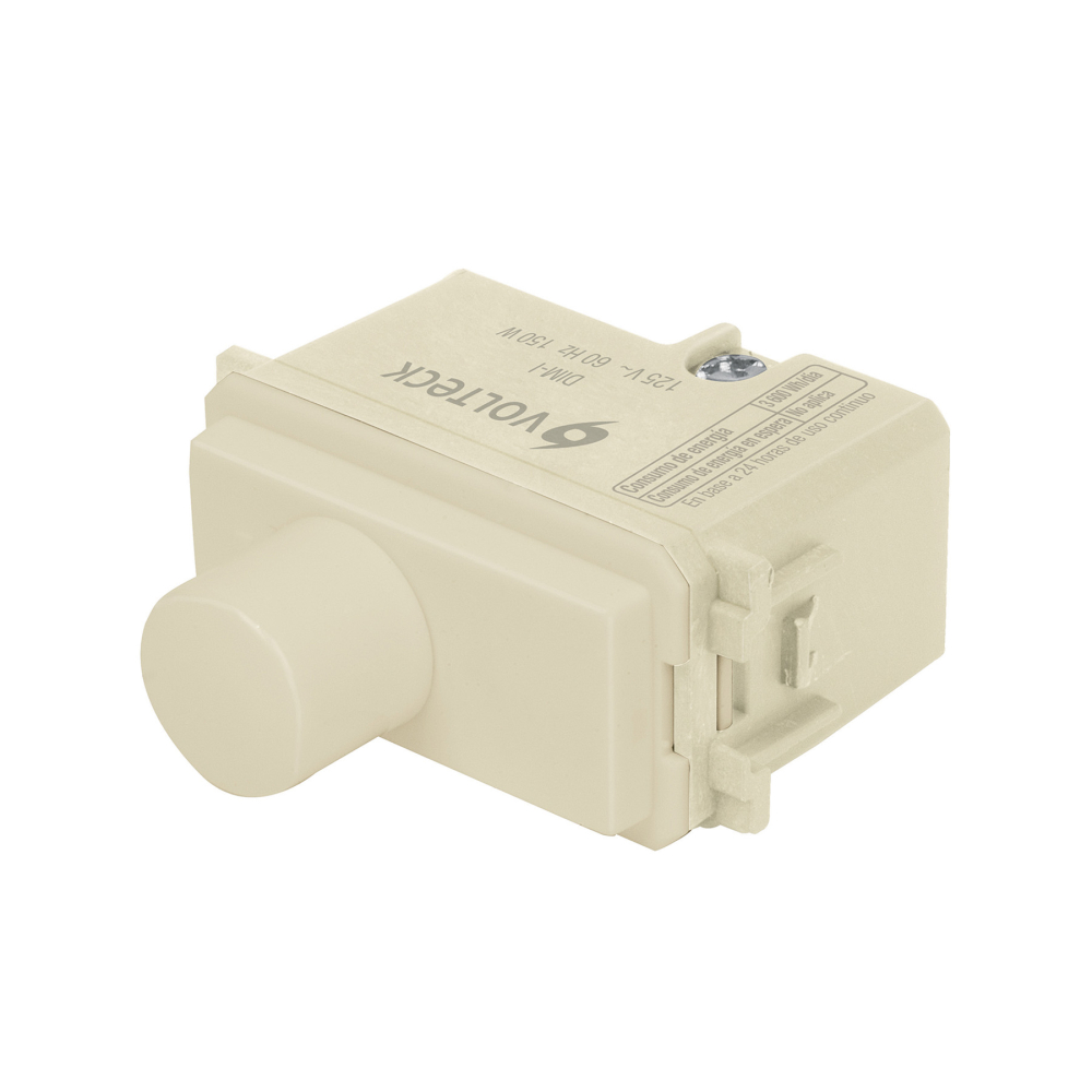 Dimmer giratorio, línea Italiana, marfil, VOLTECK DIM-I