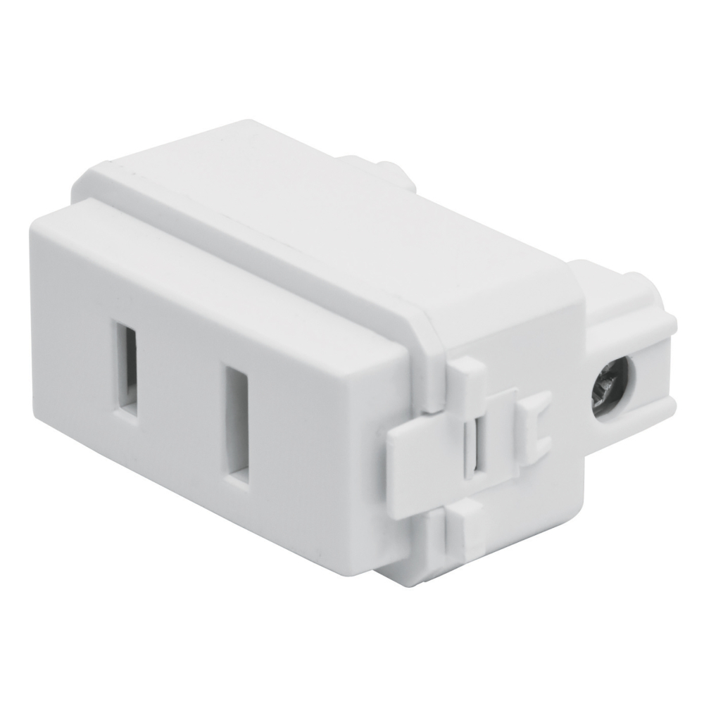 Contacto sencillo, 2polos, sin tierra, línea Italiana,blanco CO-IB