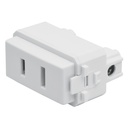 Contacto sencillo, 2polos, sin tierra, línea Italiana,blanco CO-IB