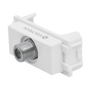 Toma de televisión, línea Italiana, color blanco, VOLTECK TV-IB