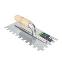 Llana 11' dentado cuadrado 1/2', 10 remaches, mango madera LLM-11CG