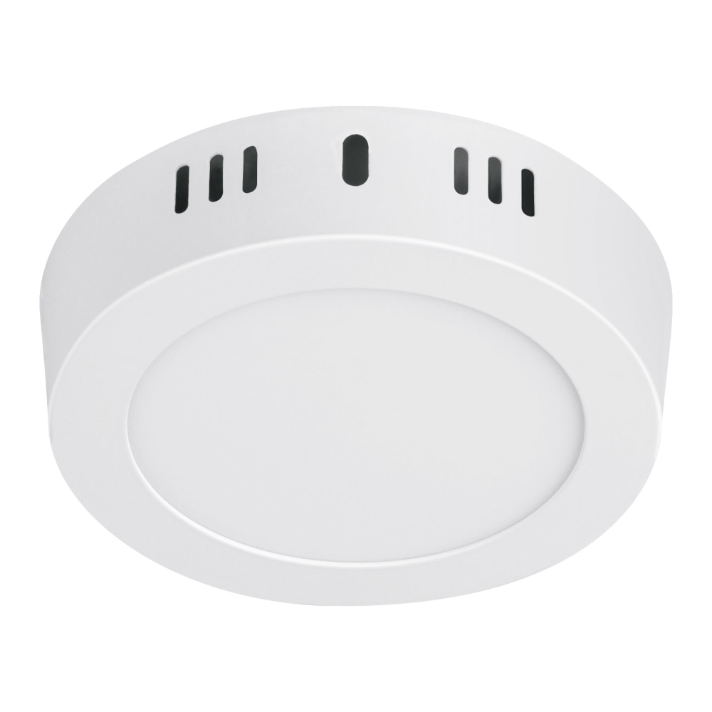 Luminario LED plafón 6W 3000K, redondo, blanco, VOLTECK PLA-203LC