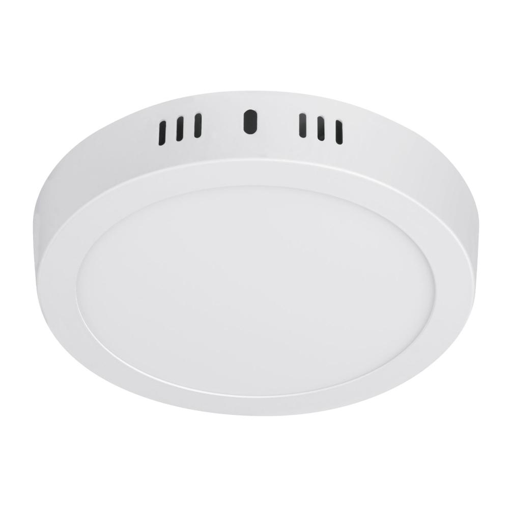 Luminario LED plafón 12W 3000K, redondo, blanco, VOLTECK PLA-205LC