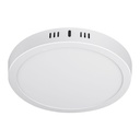 Luminario LED plafón18W 3000K, redondo, blanco, VOLTECK PLA-207LC