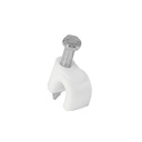 Bolsa con 20 grapas blancas de 5 mm para cable redondo GCU-5B