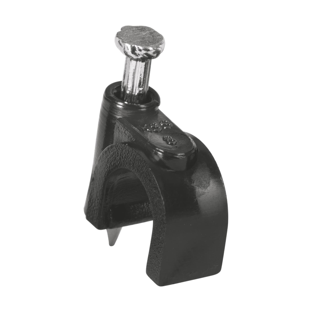Bolsa con 20 grapas negras de 8 mm para cable redondo GCU-8N