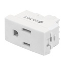 Contacto sencillo, 2 polos + tierra, línea Oslo, blanco COA-OB