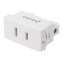 Contacto sencillo, sin tierra, línea Oslo, color blanco CO-OB