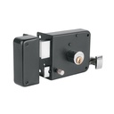 Cerradura sobreponer izq instala-fácil, tradicional, negro CS-756I