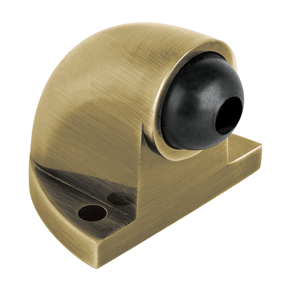 Tope tipo codo para puerta, acabado latón antiguo, HERMEX TOCO-2