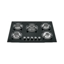 Parrilla gas empotrar 77 cm, 5 quemadores, vidrio, RIVIERA PAE-755GV