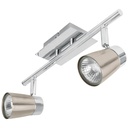 Luminario de sobreponer con 2 spots base GU10, VOLTECK SOB-302S