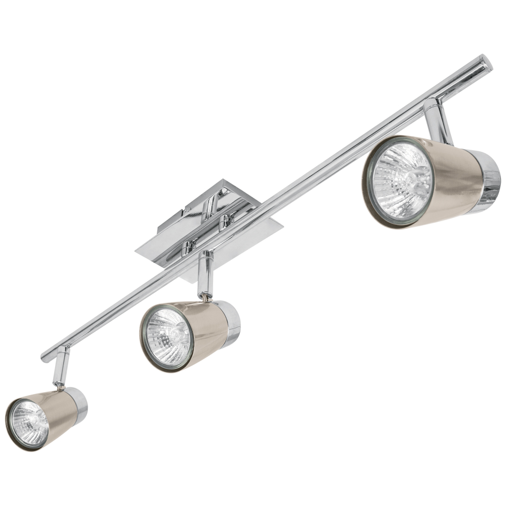 Luminario de sobreponer con 3 spots base GU10, Volteck SOB-303S