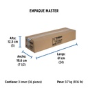 Manguera p/WC, aluminio, 1/2' x 7/8', 50 cm, BASIC FWC-50P