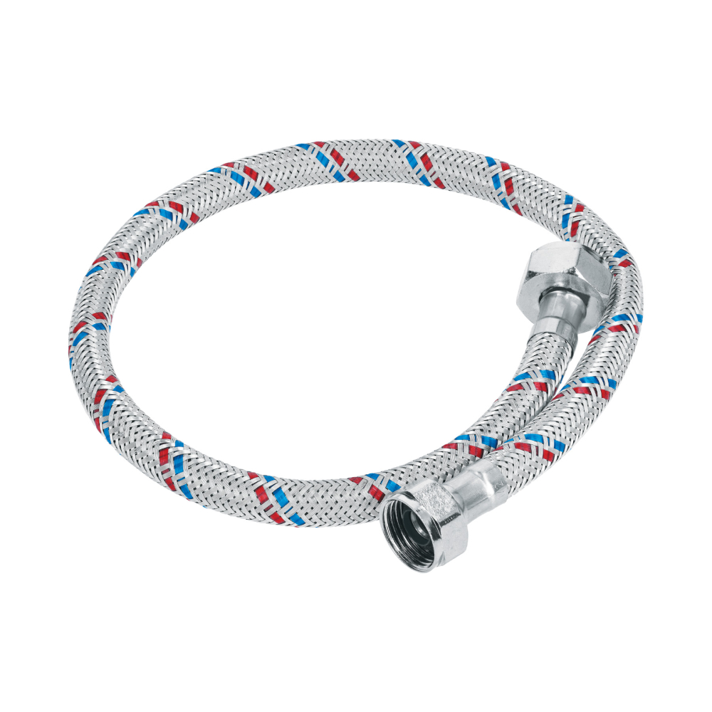 Manguera p/WC, aluminio, 1/2' x 7/8', 60 cm, BASIC FWC-60P