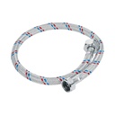 Manguera p/WC, aluminio, 1/2' x 7/8', 60 cm, BASIC FWC-60P