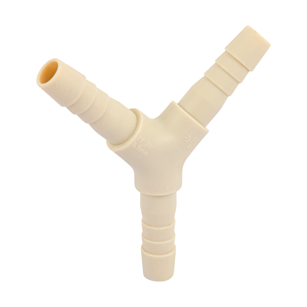 Yee inserción 3/8' de polipropileno, FOSET CM-771