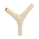 Yee inserción 3/8' de polipropileno, FOSET CM-771