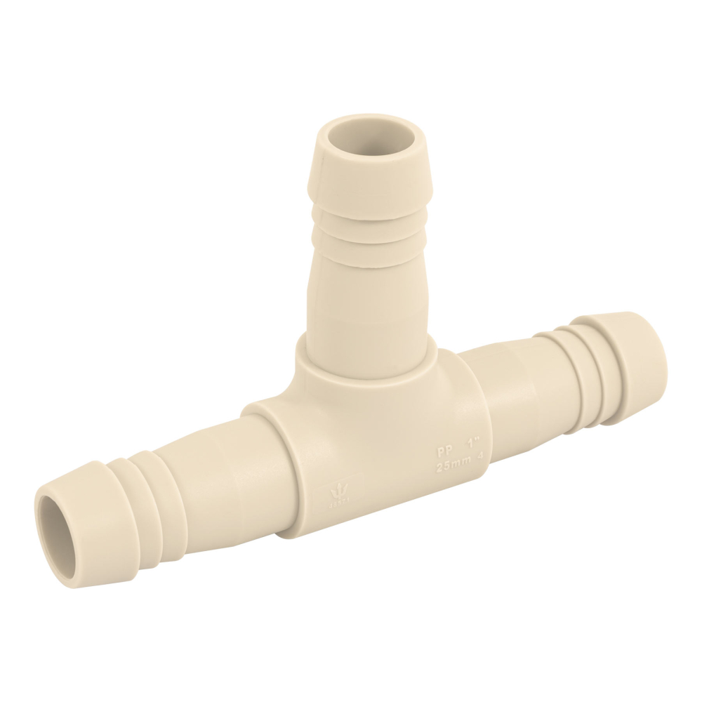 Tee inserción 1' de polipropileno, FOSET CM-764