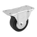 Rodaja hule 4', placa fija con balero, carga 100 kg, FIERO RO-115