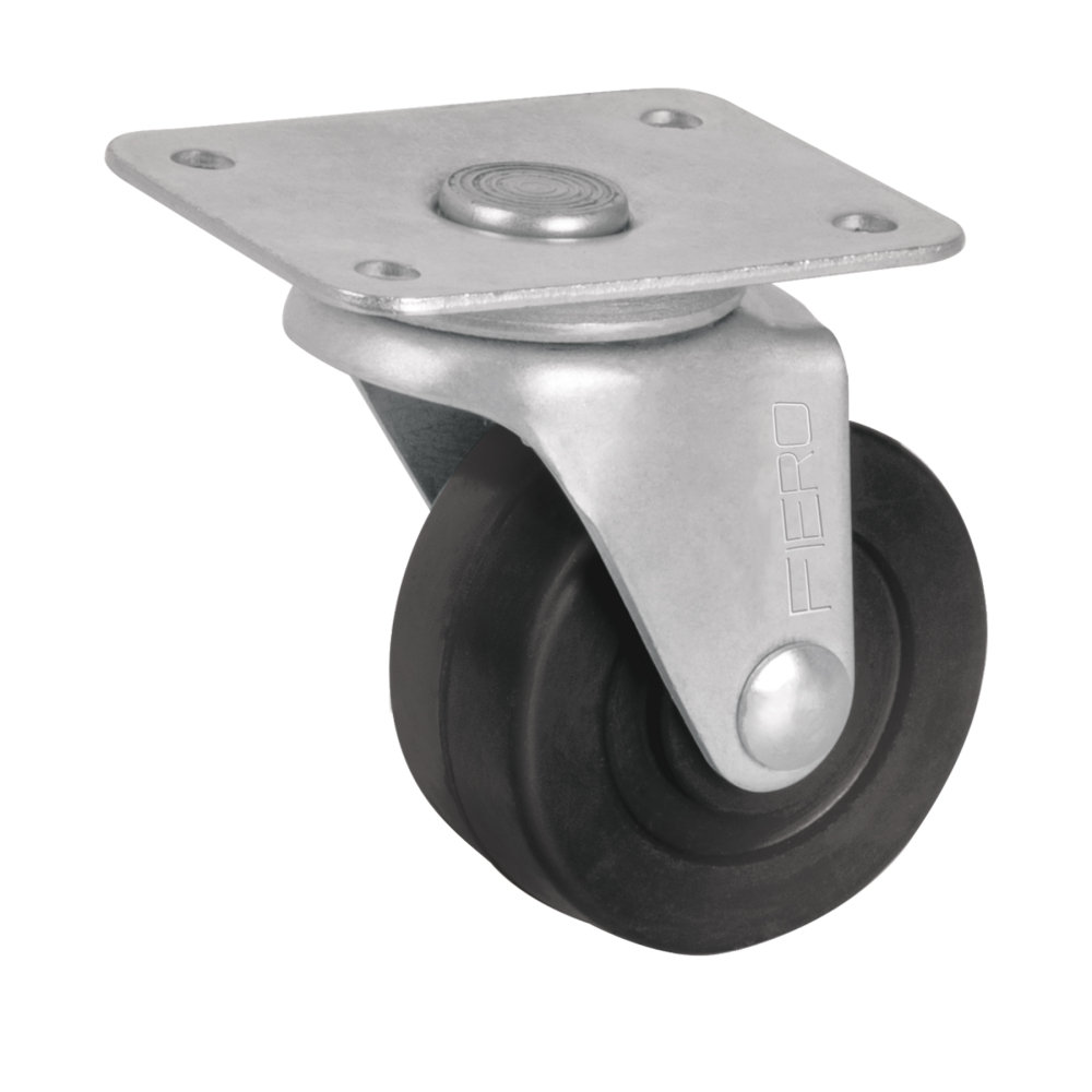 Rodaja hule 2', placa giratoria c/buje, carga 25kg, FIERO RO-128