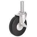 Rodaja hule 6' con espiga sólida y freno, carga 125kg, FIERO RO-1427F