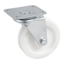 Rodaja de polietileno 3' placa giratoria, con buje, FIERO RO-225