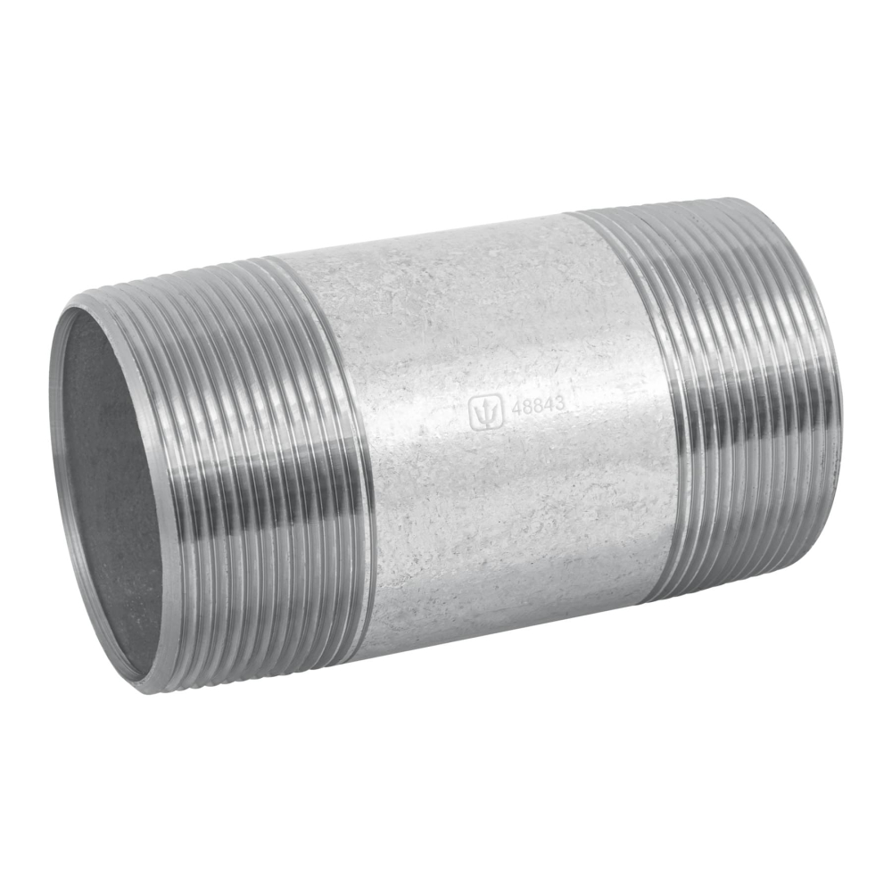Niple de acero galvanizado, 2 x 4', FOSET CG-444