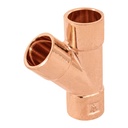Yee sencilla de cobre 1/2', FOSET CC-801
