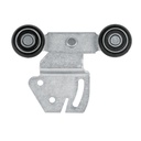 Sistema corredizo doble para riel superior de clóset, HERMEX SC-02