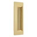 Jaladera de embutir rectangular, latón brillante, HERMEX JALE-11