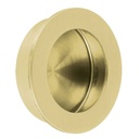 Jaladera de embutir circular No. 4, latón brillante, HERMEX JALED-14