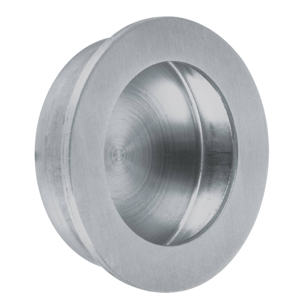 Jaladera de embutir circular No. 2, cromo mate, HERMEX JALED-32