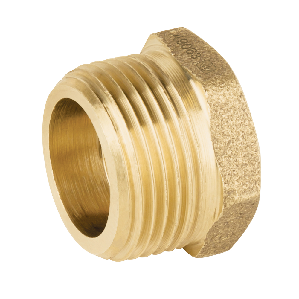 Reducción bushing de latón, 3/4' x 1/2', FOSET CLG-231