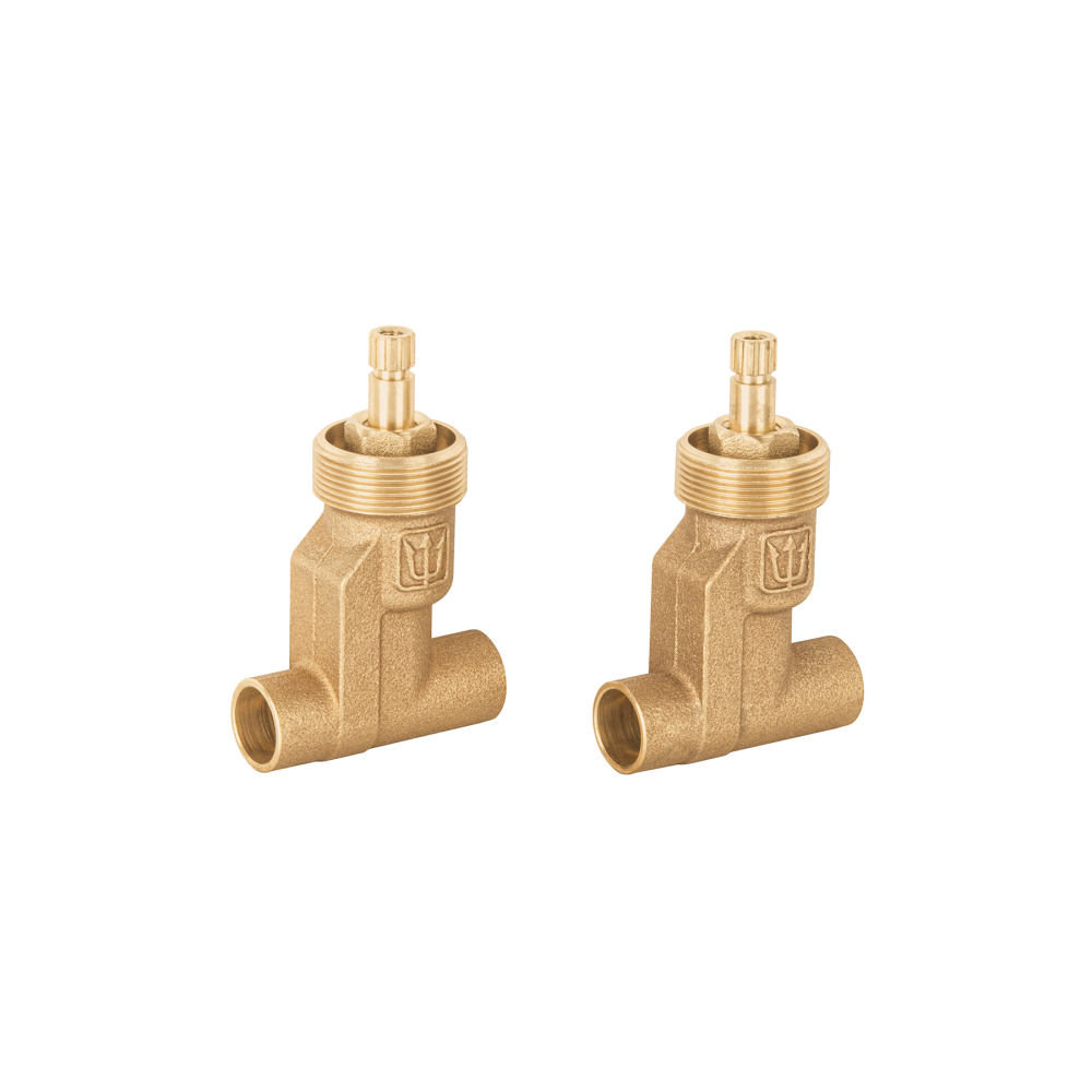 Juego llaves empotrar soldables,compresión,sin maneral FOSET E-652S