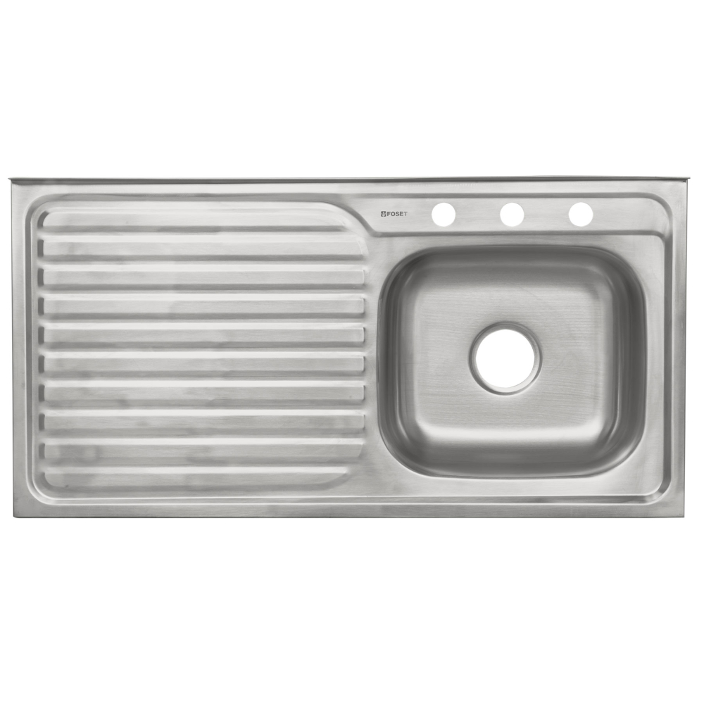 Tarja de sobreponer 100 x 50 cm tina derecha, FOSET TA-1050D