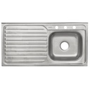 Tarja de sobreponer 100 x 50 cm tina derecha, FOSET TA-1050D