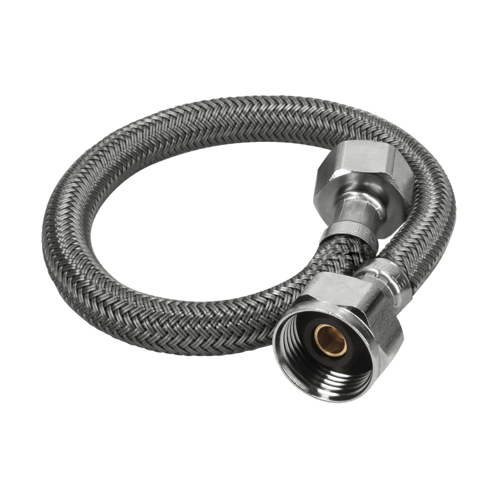 Manguera p/WC, vinilo gris, 1/2' x 7/8', 35 cm FWC-35V