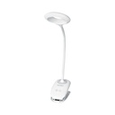 Lámpara escritorio LED 4 W recargable c/clip, 3 intensidades LES-40L