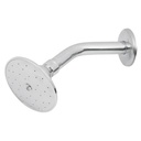 Regadera redonda 3-1/2', metálica, brazo y chapetón, cromo R-504