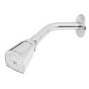 Regadera cuadrada 2', metalica,brazo y chapetón, cromo, AQUA R-501