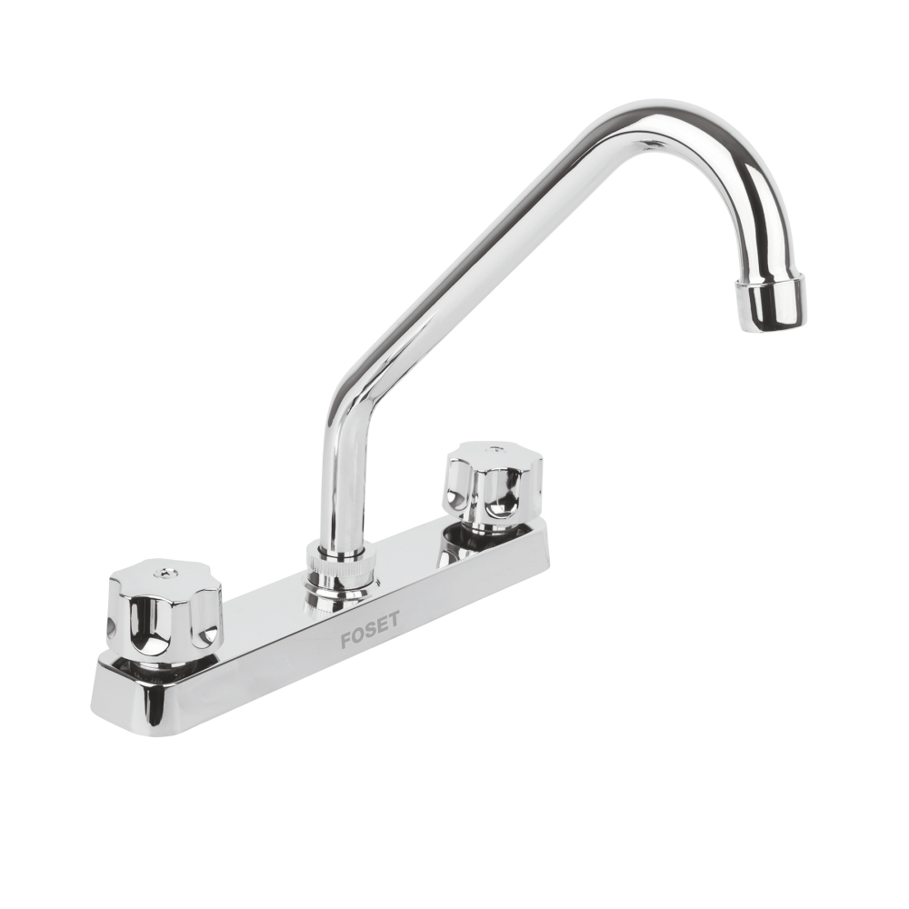 Mezcladora 8' fregadero, ABS, cuello largo, hexagonal, BASIC FP-318