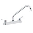 Mezcladora 8' fregadero cromo, cuello largo, palanca, BASIC F-318P