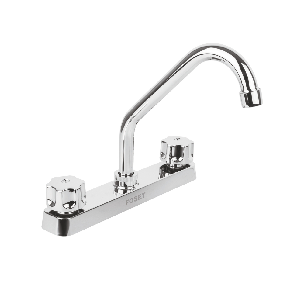 Mezcladora 8' fregadero, ABS, cuello corto, hexagonal, BASIC FP-317