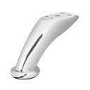 Pata para sofá y mueble, cromo, 90 mm altura, HERMEX PAMU-9