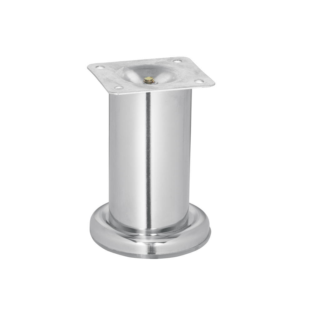 Pata para sofá y mueble, cromo, 100 mm altura, HERMEX PAMU-10