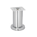 Pata para sofá y mueble, cromo, 100 mm altura, HERMEX PAMU-10