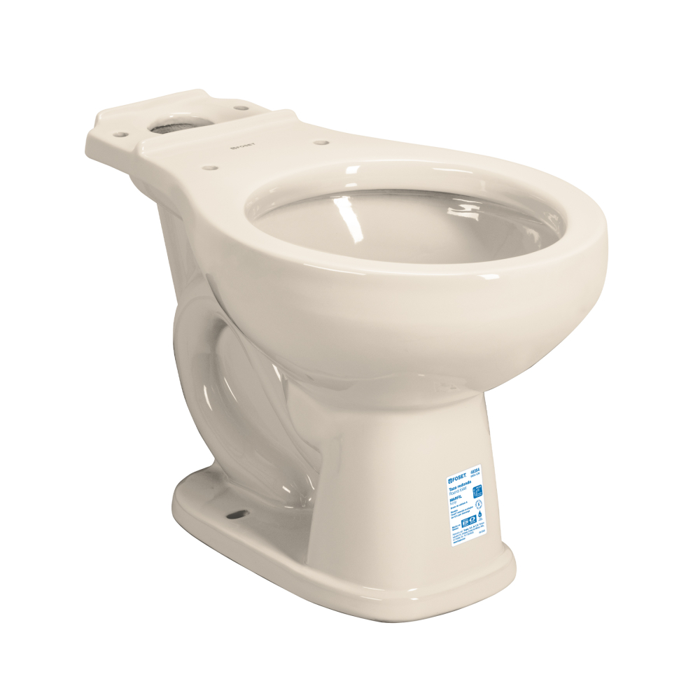 Taza redonda de porcelana, marfil, FOSET MUBA-40M