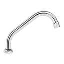 Cuello corto para mezcladora de fregadero, cromo, AQUA AQCR-92