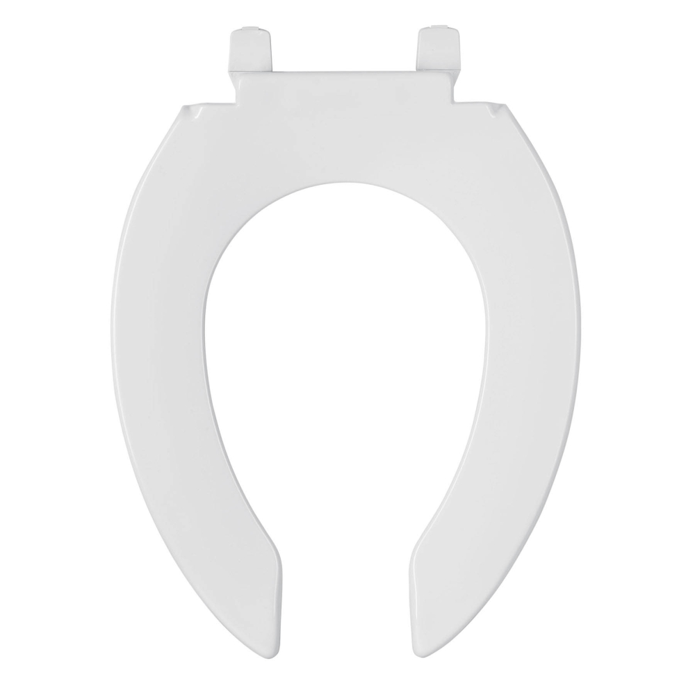 Asiento alargado sin tapa para taza fluxómetro, blanco,FOSET AFWC-45B